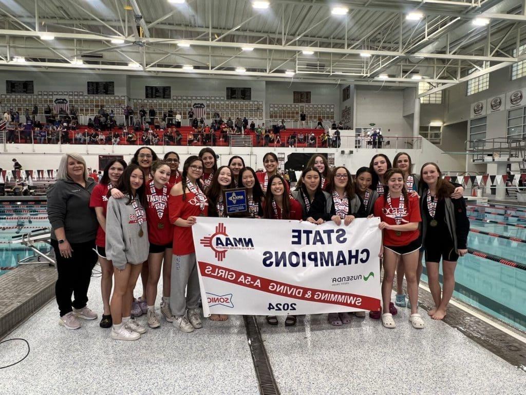 Making a splash: ABQ Academy girls, Eldorado boys claim state swimming and diving titles